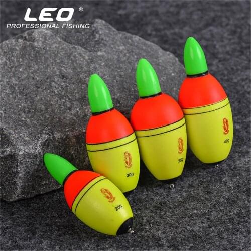 1pc Floating 20g 30g 35g 40g LED Electronic Light Fishing Float Saltwater Plastic Luminous Night Bobber Buoys Tackle Accessories