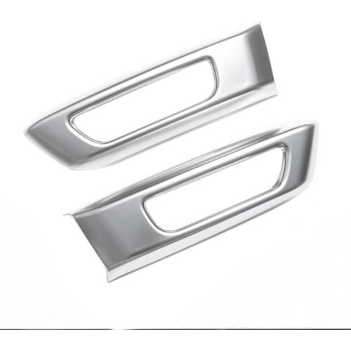 2Pcs Car Front Fog Light Lamp Cover Trim for Land Rover Range Rover Sport 2014-2018