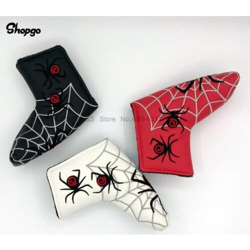 [3 Colors] Spider Blade Golf Putter Covers Outdoor Sports Waterproof PU Golf HeadCovers For Man Women