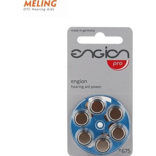 Meling ENGION Zinc Air 1.4V Battery for BTE Hearing Aids 675/E675/PR44 Performance Hearing Aids Batteries Made in Germany