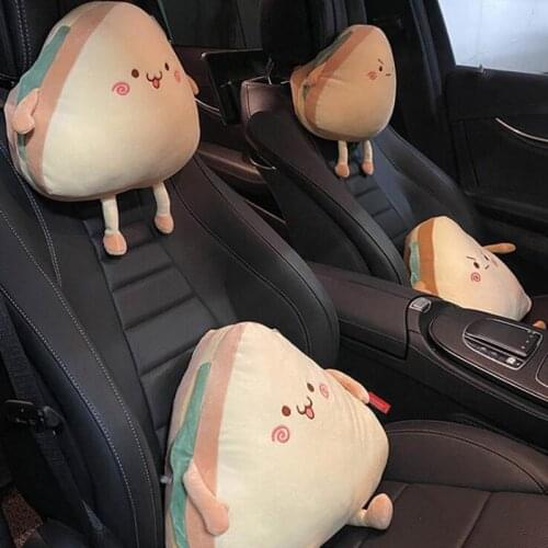 Car Interior Accessories Cushion Waist Pillow Cartoon Cute Simulation Sandwich Sofa Office Sleeping Pillow Car Supplies Interior