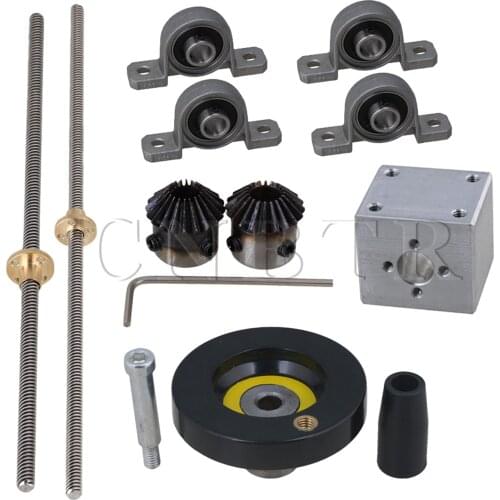 CNBTR Horizontal Lead Screw Block Bearings Nut Bracket Set for 3D Printer