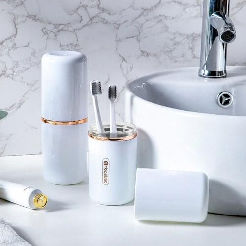 Travel Portable Toothbrush luxury high quality Washing Cup Bathroom Sets Toothbrush Holder Tooth Brush Storage Organizer Cup