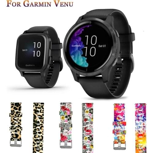 Silicone Watchband for Garmin Venu/Venu sq Smartwatch Bracelet Strap for garmin venu sq music