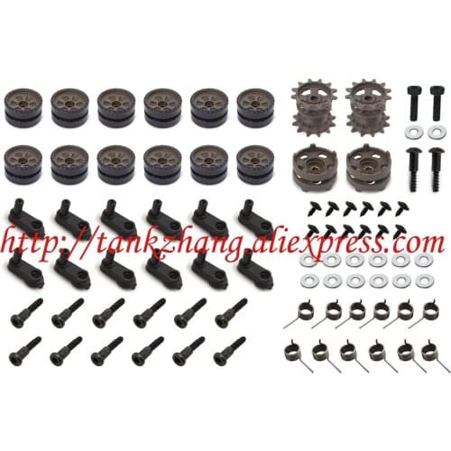 HENGLONG 3938-1 RC tank Russian T90 / T-90 1/16 spare parts No. Plastic main/driving/induce wheel/spring/rocker arm