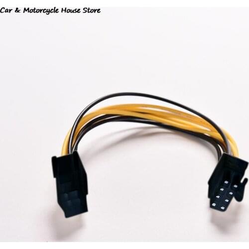 18cm/ 7.8" 6 Pin Feamle To 8 Pin Male PCI Express Power Converter Cable CPU Video Graphics Card 6Pin To 8Pin PCIE Power Cable
