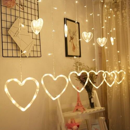 KIQUNE LED Garland Curtains