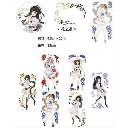 Fairy Flower Girl Washi Tapes Bullet Journal Masking Tape Adhesive Tape DIY Scrapbooking Washi Stickers