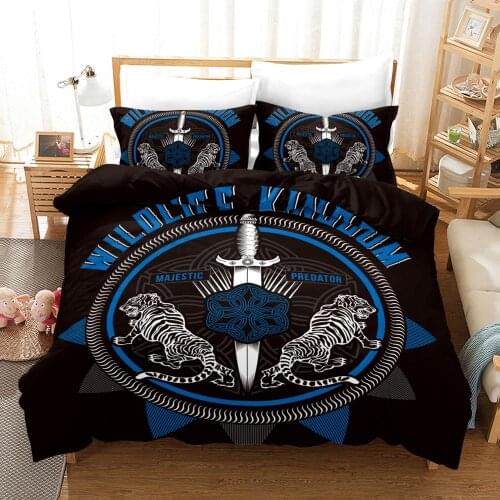 KTLRR Tigers Duvet Cover Sets,Majestic Predator Tigers Animal Design Bedding Sets,Boys Kids Home Bedroom Decoration