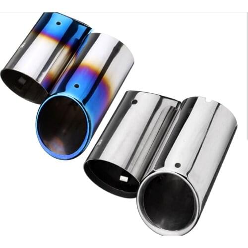 2pcs Accessories Exhaust Tip Muffler Pipes for VW Tiguan 2011 2012 2013 2014 2015