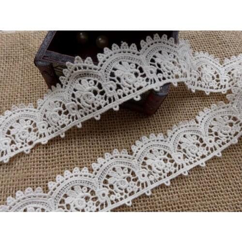 New Arrival Hot Sale Cotton Embroidered Lace Trim Hollow Out Lace Trim For Bridal Veils,Altered Art,Couture