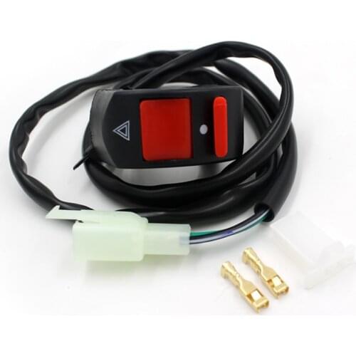New Motorcycle Switches Bullet Connector Handlebar Switches ON/OFF Button Connector Push Button Switch Motorbike Accessories