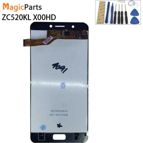 Original LCD Display For Asus Zenfone 4 Max ZC520KL Touch Screen Digitizer Assembly Replacement Black White With Frame 5.2