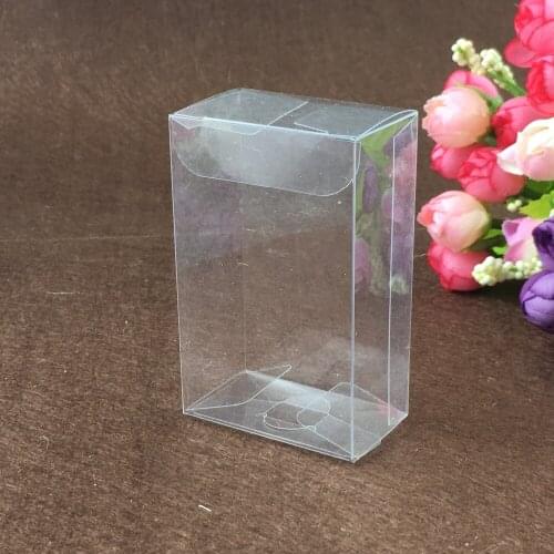 Transparent PVC 200PCS/Lot 3*4*8.2cm Clear PVC Boxes Packaging Waterproof Carry Cases Gift Box for food/jewelry/Candy/Gift/toys