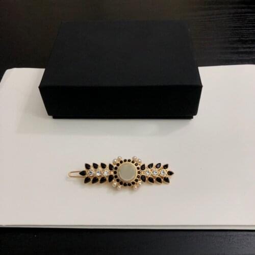 Fashion luxury summer Hair Clip For Women Leopard Marble Textured Geometric Water Drop Duckbill Barrette Hairpin Accessories