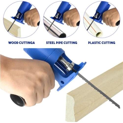 Drillpro Reciprocating Saw Attachment Adapter Change Electric Drill Into Reciprocating Saw For Wood Metal Cutting Hand Tool
