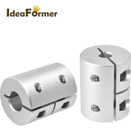 3d printer parts T8 lead screw rigid shaft coupler clamp stepper servo motor coupling D20 L25 5x8x25mm for creality CR10 ender-3