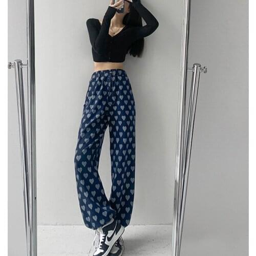 2021 Hip Hop Streetwear Running Pants Casual Love Print Sweatpants Harajuku Joggers Men Women Trousers Pant Aesthetic Clothes
