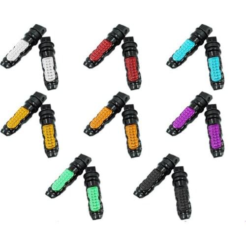 1pair Universally Aluminum alloy motorcycle pedal/electric car small back pedal/universal folding back foot Pedal