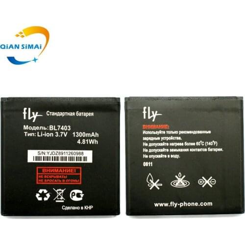 1pcs New Fly BL7403 battery 3.7v 1300mAh Replacement Li-ion Battery For Fly BL7403 + Track Code
