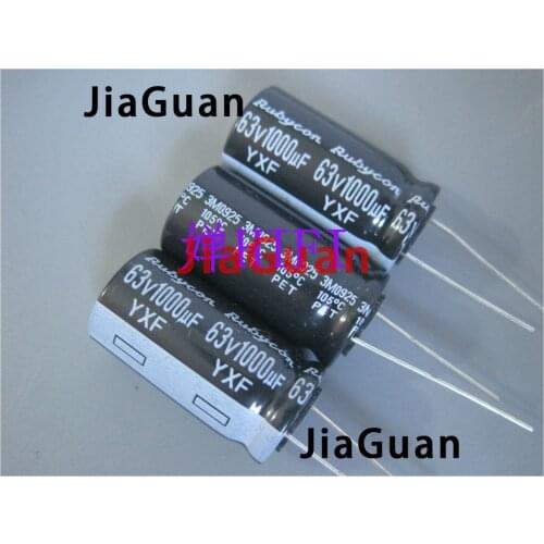 10PCS RUBYCON YXF 63V1000UF 16X31.5MM electrolytic capacitor 1000uf 63v yxf 1000uF/63V high frequency low resistance long life