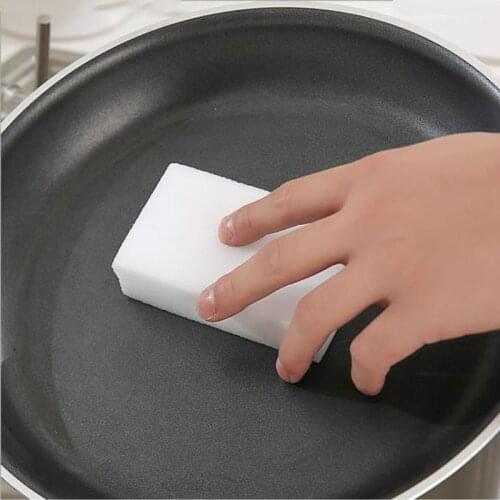100pcs/lot Melamine Sponge Magic Sponge Eraser Melamine Cleaner Eco-Friendly Grey Kitchen