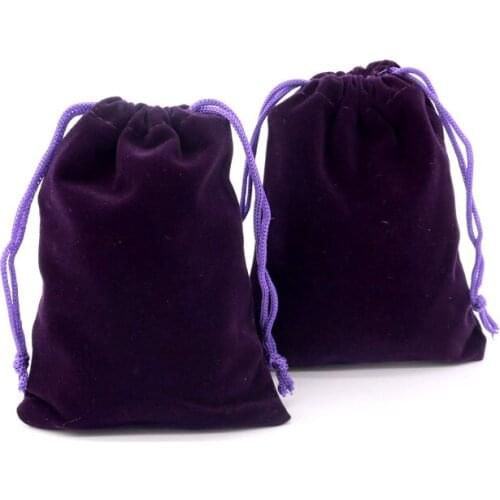 100pcs high quality small drawstring bags drawstring cosmetic bag velvet jewelry pouch for jewelry packaging bracelet bags