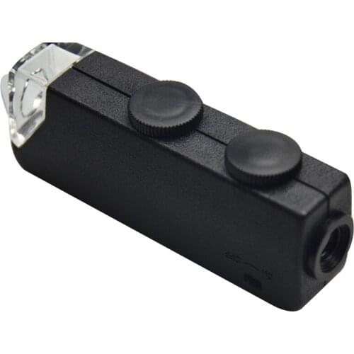 10081-1 Mini 60x-100x Illuminated Zoom Pocket Microscope Magnifier Loupe Manual Adjustment Focus For Perfect Vision