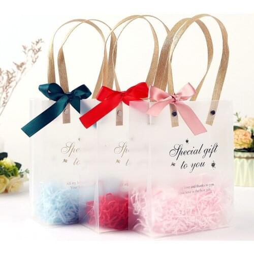 2pcs Gift Bag Gift Bag Transparent Handbag Wedding Partner Gift Handbag for Girlfriends Wedding Wedding Candies Box