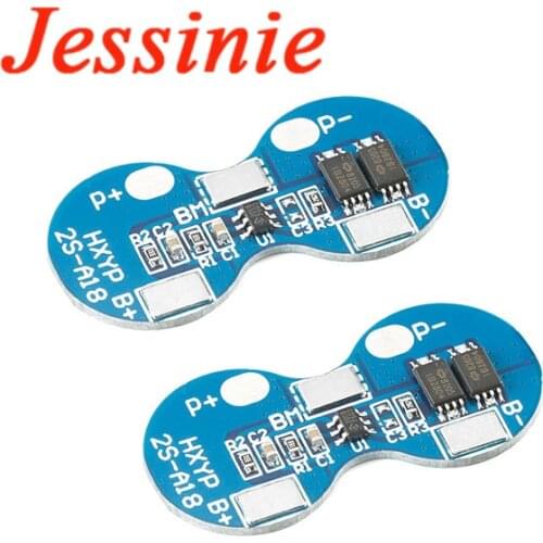 2PCS 2S 7.4V 8.4V 3A 4A 5A Li-ion 18650 Lithium Battery Current Protection Board BMS PCM Board Li-ion Lipo Battery Cell Pack
