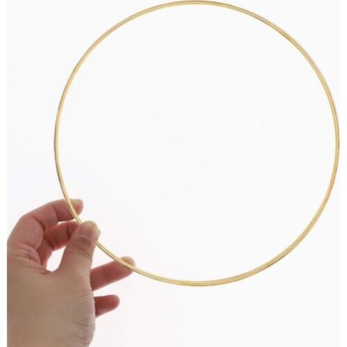 8Pcs Dream Catcher Rings Metal Hoops Macrame Ring for Crafts and Dream Catcher Supplies Gold 8 Inches