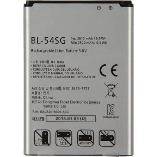 BL-54SG (BL-54SH) Battery for LG G2 F320 F340L H522Y 2610mAh F260 D728 D729 H778 H779 D722 LG lg90 D410