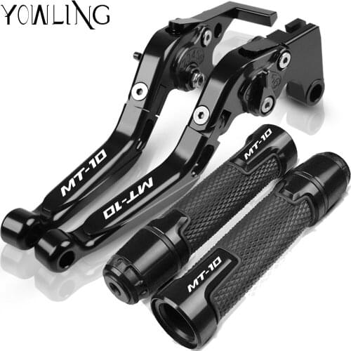 For YAMAHA MT-10 MT10 2015 2016 2017 2018 2019 2020 2021 Motorcycle Accessories Brake Clutch Levers Handlebar Hand Grips ends