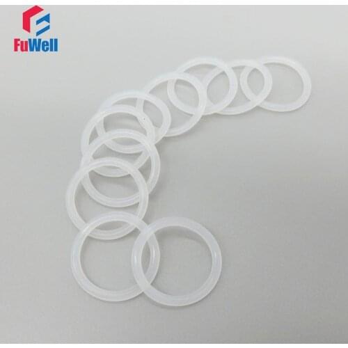 White Silicon O-ring Food Grade 1.9mm Thickness 28/29/30/31/32/33/34/35/36/37/38mm OD Rubber O Rings Seals Gasket Washer Grommet