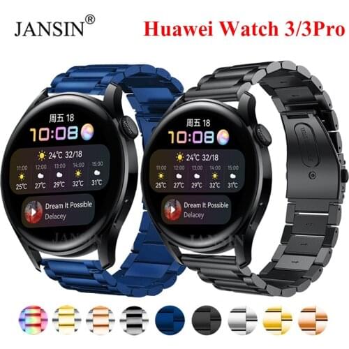 Bracelet For Huawei Watch 3 Smartwatch Strap Band For HUAWEI WATCH 3 Pro Stainless Steel Watch Band Strap Metal 3pro Correa