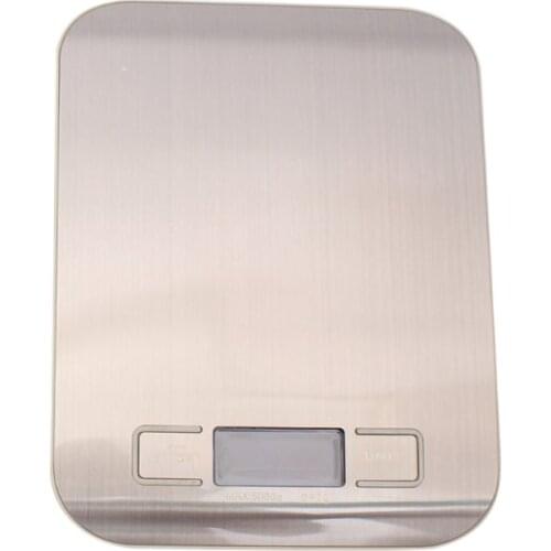 11 LB / 5000g Electronic Digital Kitchen Food Scale Stainless Steel LED Display Weight Balance Scales Measuring Tool 203C