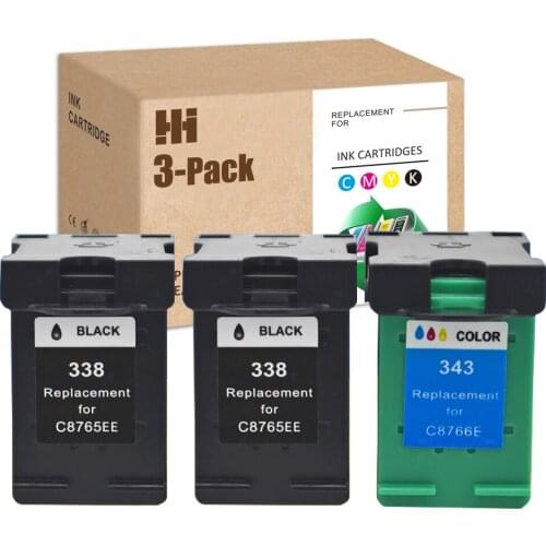 SZX For HP 338 Cartridge For HP 343 Cartridge used in Deskjet 5745 Deskjet 6520 Officejet 7210 Photosmart 325 PSC 1610 PSC 2350