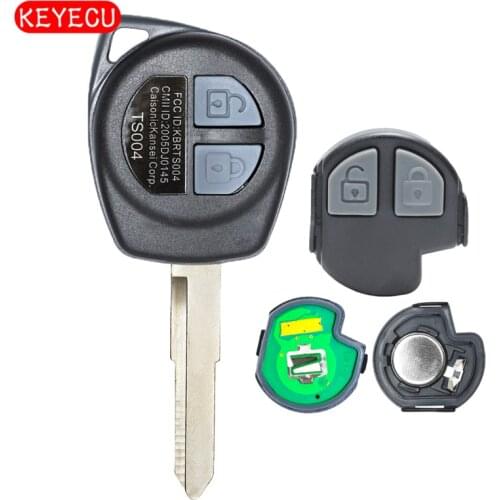 Keyecu Remote Key 2 Button 433MHz ID46 Chip for Suzuki SX4 2007-2013 Blade HU87
