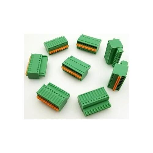 5PCS Minimum number Mini Plug-in PCB Terminal Block 2EDGKD-2.5/ 2.54MM Pitch 2/3/4/5/6P Terminal Block Connector MC0.5-ST