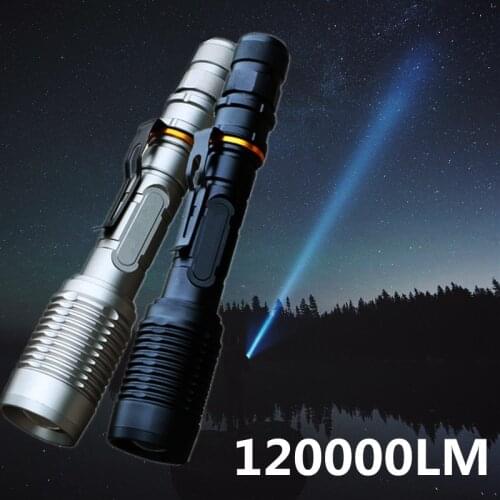 Z30 New High Quality CREE XML-T6 Rechargeable LED Flashlight Torch + 2x18650 Battery + Charger
