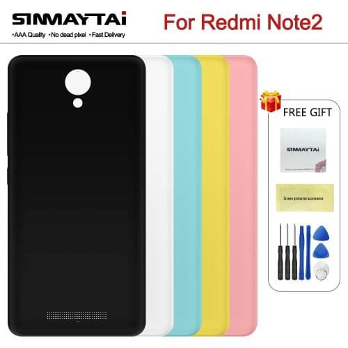 Original Battery Back Housing Cover For Xiaomi Redmi Note 2 Mobile Phone Case Replacement For Redmi Note2 Protective Shell