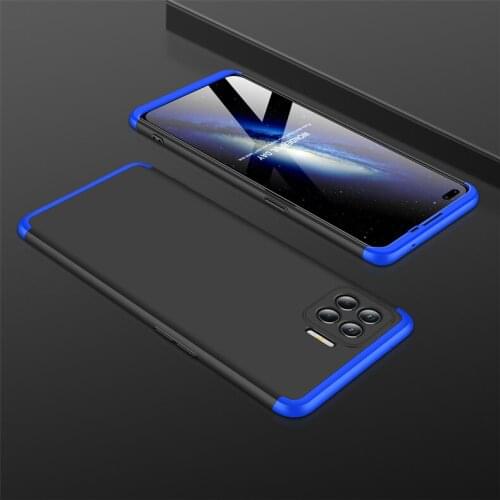OPPO A73 4G Case Shockproof 360 Full Protection Hard PC Matte Cover For OPPO Reno 4 Lite F17 Pro F17Pro A73 4G with Glass Film