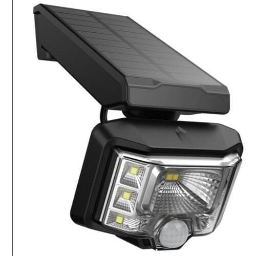 LED Solar Light Outdoor Solar Lamp Sensor Powered Sunlight Street Light for Garden Decoration Lighting Light Rotating Floodlight