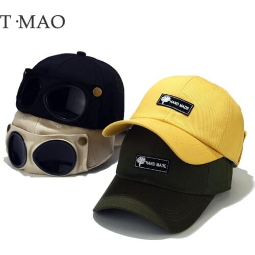 T-MAO Mens Baseball Hat Sunglasses Hat Dual-purpose Mens Caps Glasses Cap Kpop women‘s hat’ Sports Anti-UV Sun Hat