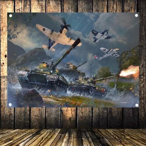 Military Poster Flag Banner Wall Decoration Wehrmacht King Tiger Tank WW 2 Panzer Army Tank Wallpapers High Definition Old Photo