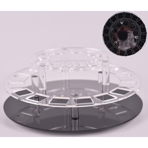 Premium Rotating Lipstick Tower Acrylic Organizer for 25 Lipsticks Makeup Cosmetics Box Rack Stand Countertop