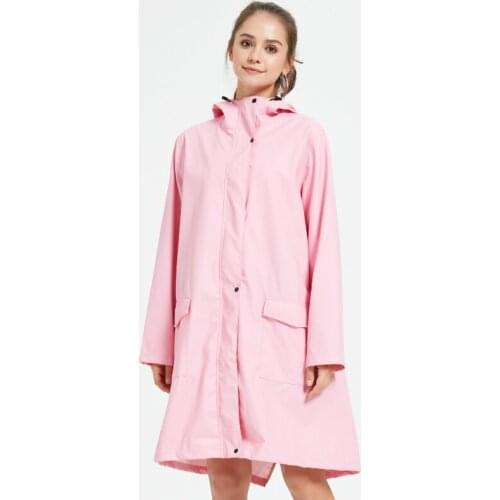 2021 Women Silvery Jacket Fashion Solid Rain Jacket Outdoor Plus Waterproof Hooded Raincoat Windproof Coats Jackets Famale