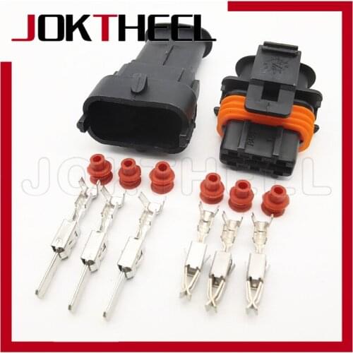1/5/10/20set 3 pin male female auto Diesel fuel Common Rail Injector Crankshaft Sensor Connector Air flow sensor plug 1928404074