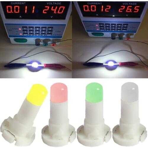 10 PCS T4.2 T4 Truck lamp LED Neo cuña del tablero de instrumentos del coche de la luz del Panel de Speedo Dash bombilla azul r