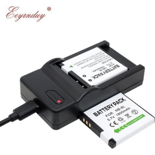 2x NB-8L NB 8L Li-ion Battery Charger set for Canon PowerShot A2200 A3000 A3100 A3200 A3300 IS Digital Camera batteries NB8L